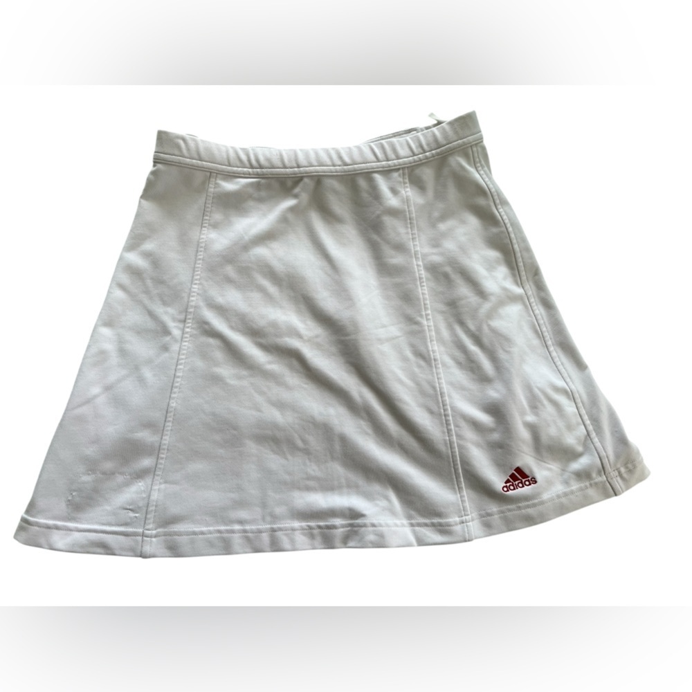 Adidas white tennis skirt